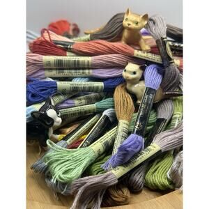 Huge 500 Lot of DMC Embroidery Floss Skeins Cross Stitch Thread NIP #01-3000s***